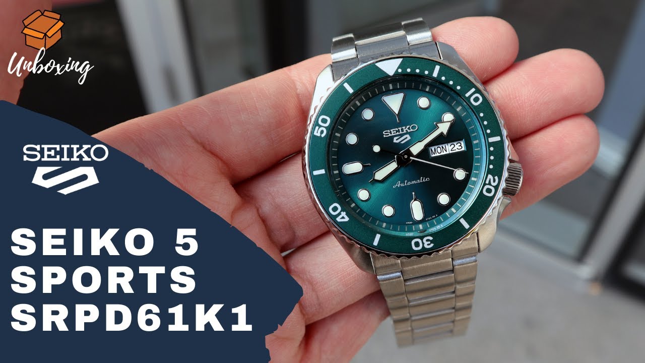 UNBOXING 2020 SEIKO 5 AUTOMATIC GREEN DIAL SRPD61k1