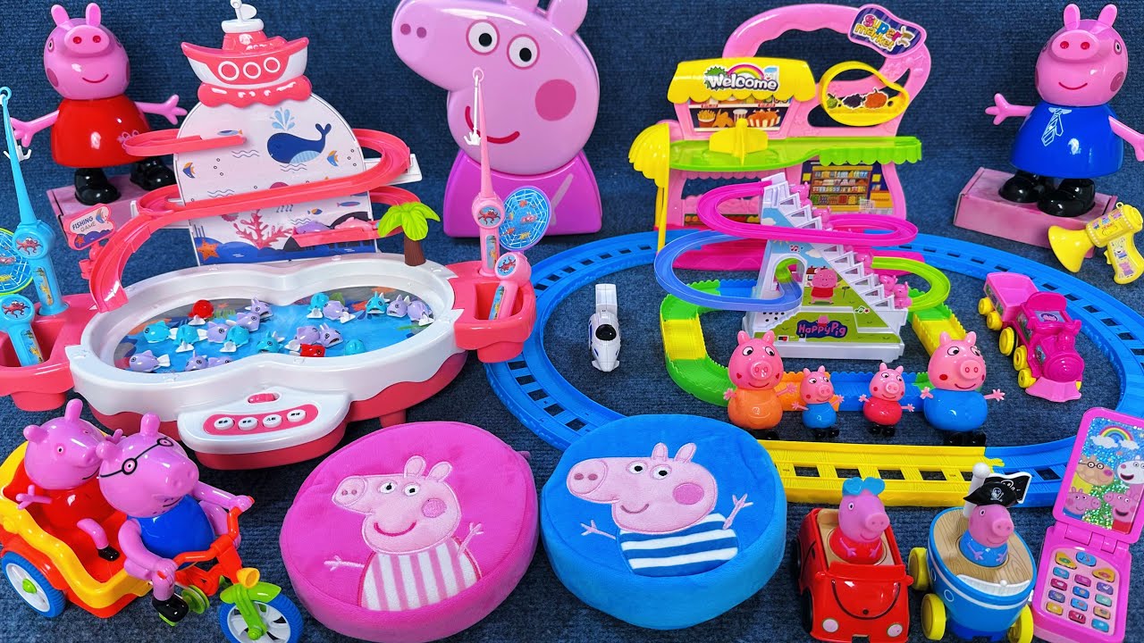 14 Minutes Satisfying with Unboxing Peppa Pig House Playground Toys Set Review | ASMR
