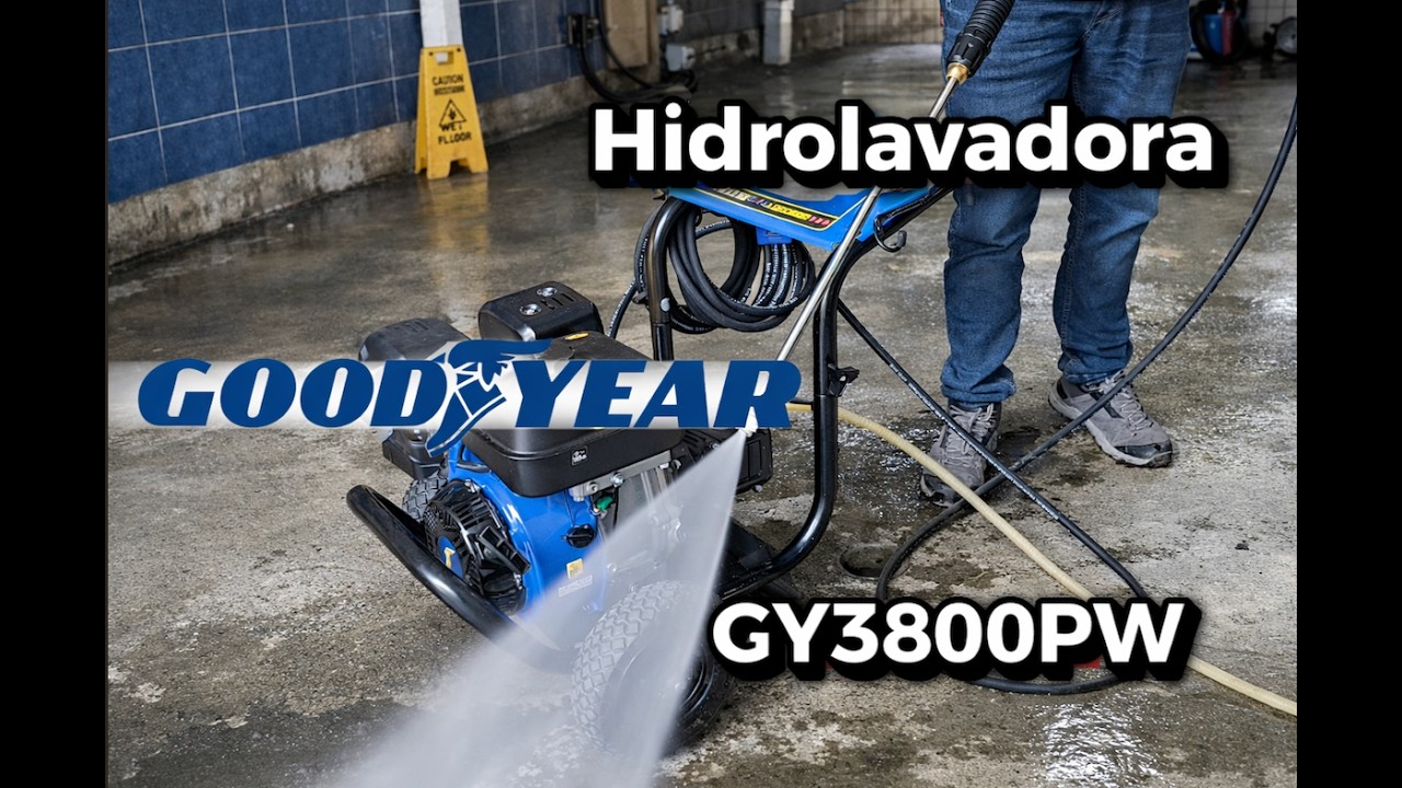Así se usa la hidrolavadora goodyear de 4000 psi GY3800PW a gasolina | Maquitec