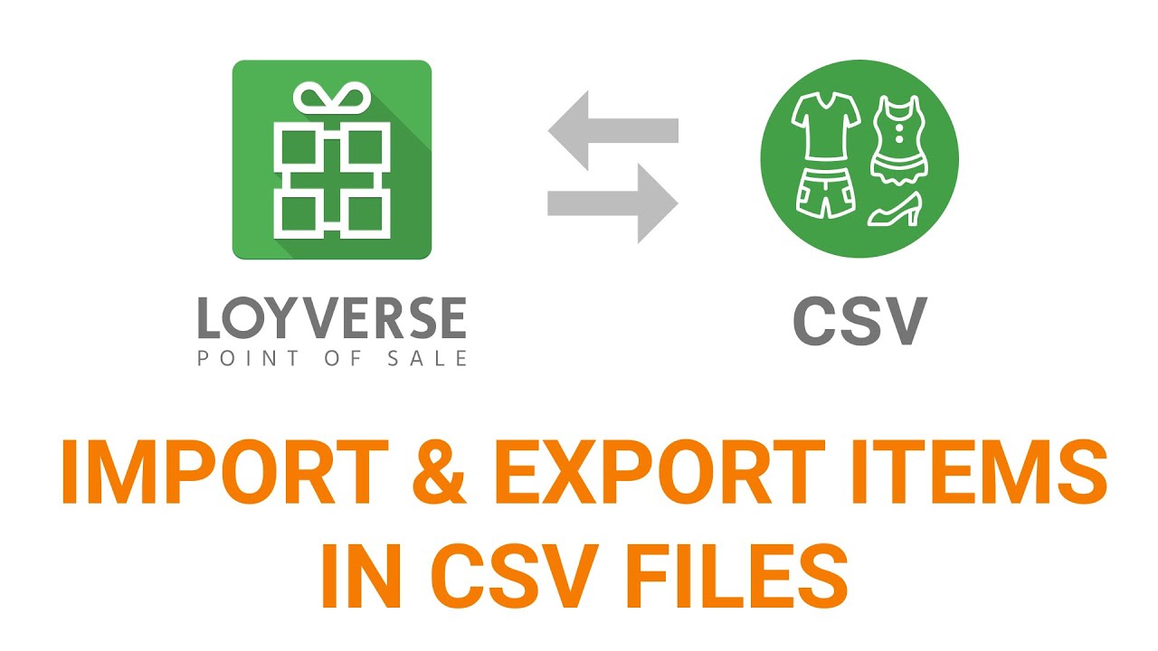 Как импортировать и экспортировать товары в CSV-файлах — Loyverse POS