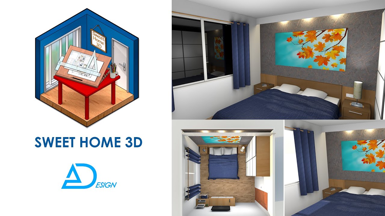 Sweet Home 3D Tutorial: Design and render a bed room with high quality #2