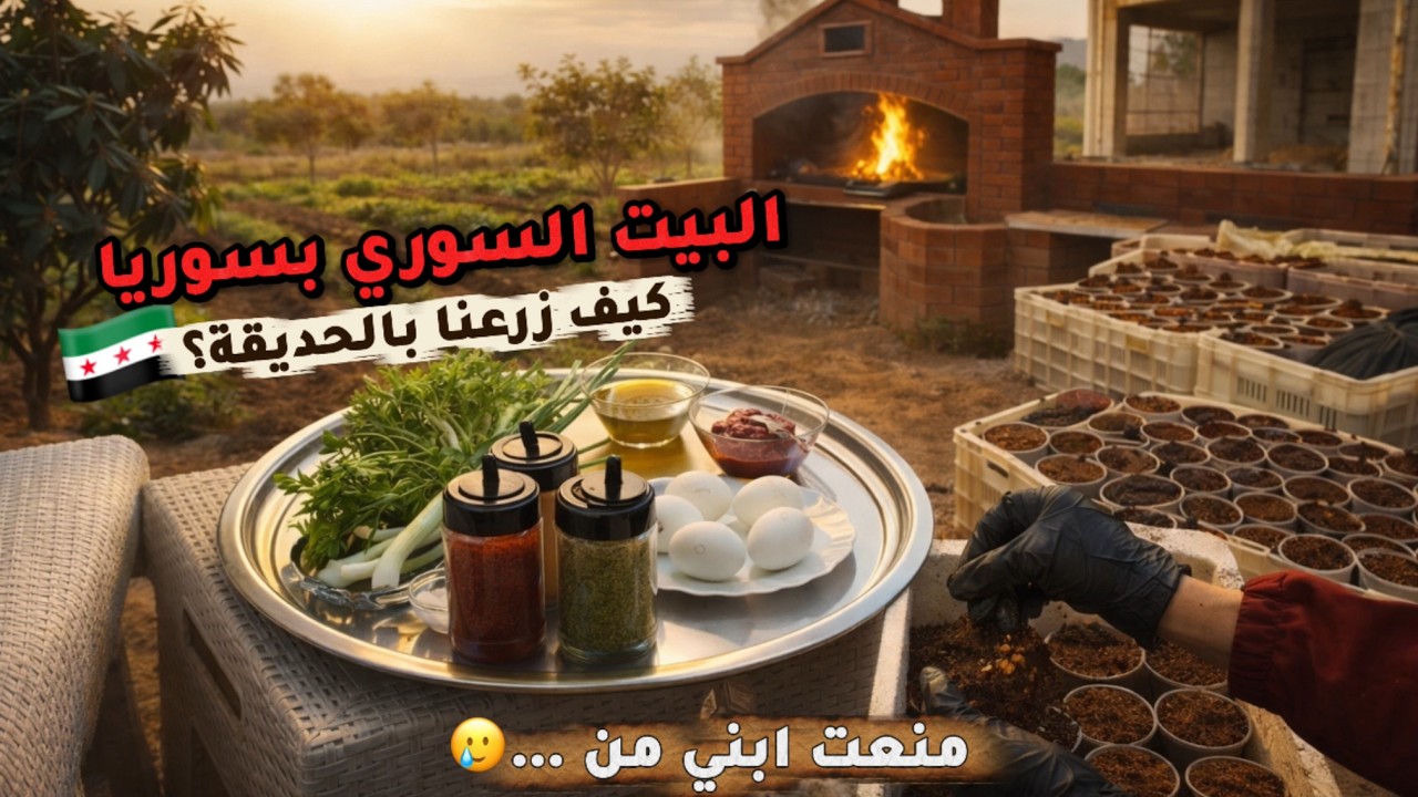 الله ستر من الحريق بالمطبخ 😱| اسباب تعفن الدماغ❌| الزراعة بحديقة البيت السوري 🇸🇾| انسرقنا ..🫤