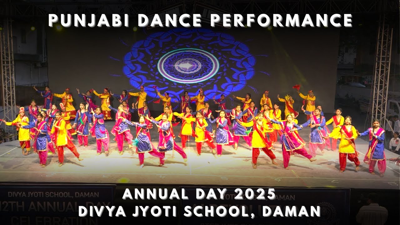 Punjabi Dance Performance - Annual day 2025 | Divya Jyoti School Daman 🎶🔥