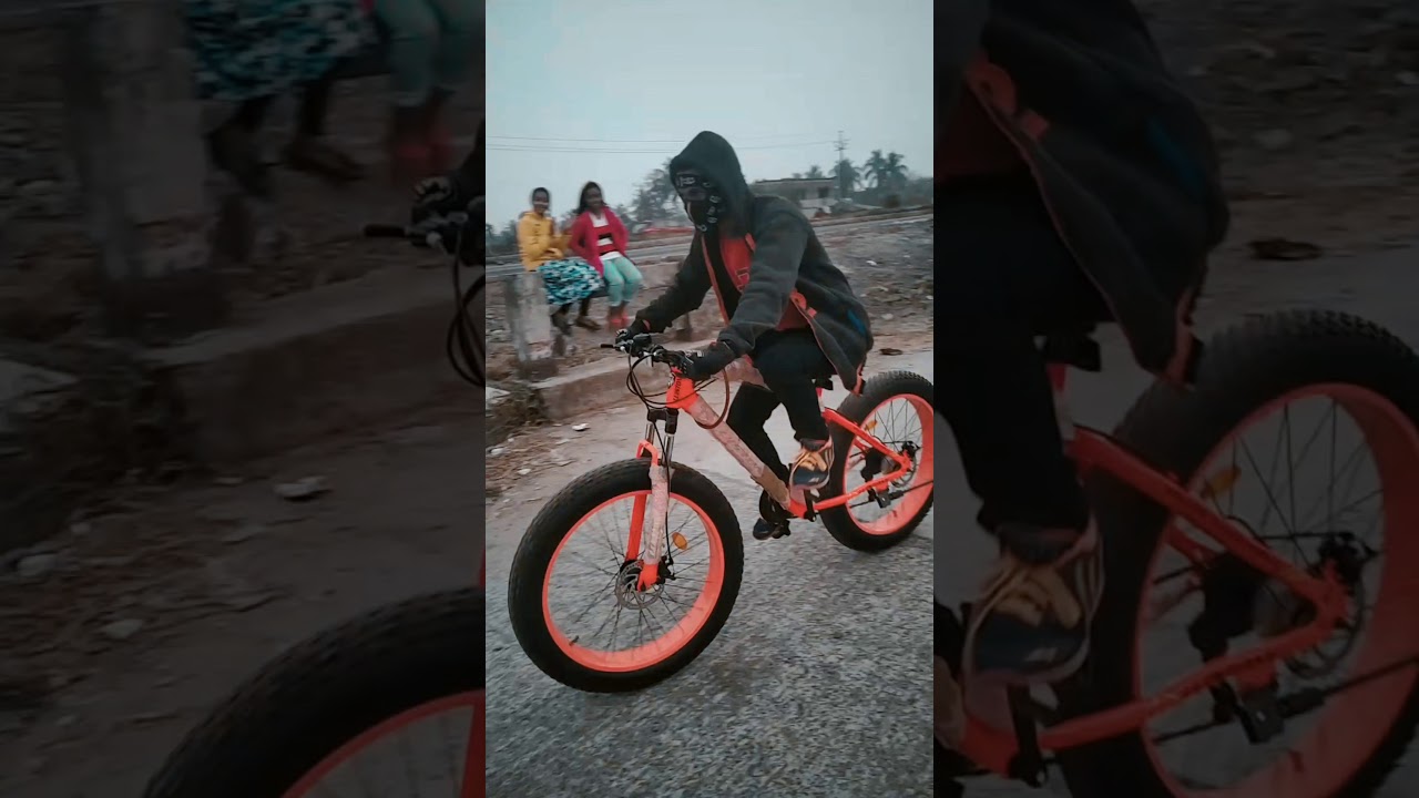See Girl's Reaction 😍 #21gearcycle #fattyre #cycle #fatbike #shorts #video #mtb_rider_rj_ranjit