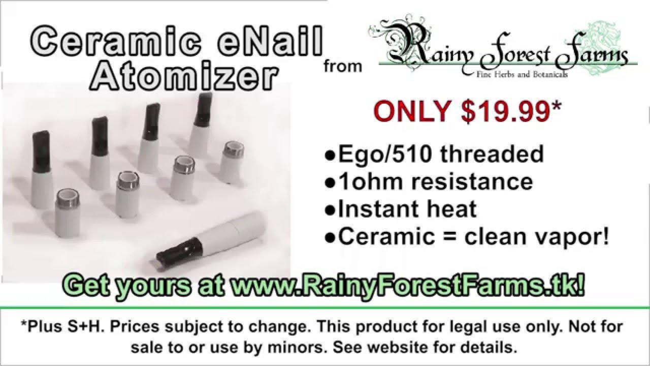 Ceramic eNail Atomizer - New Wax Atomizer - Crazy Clouds!