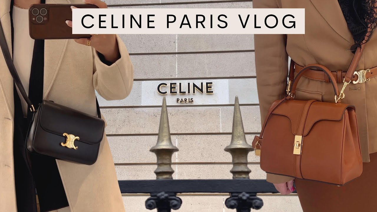 Shop With Me At Celine In Paris | Triomphe Bags, Belts, Sunglasses & Loafers