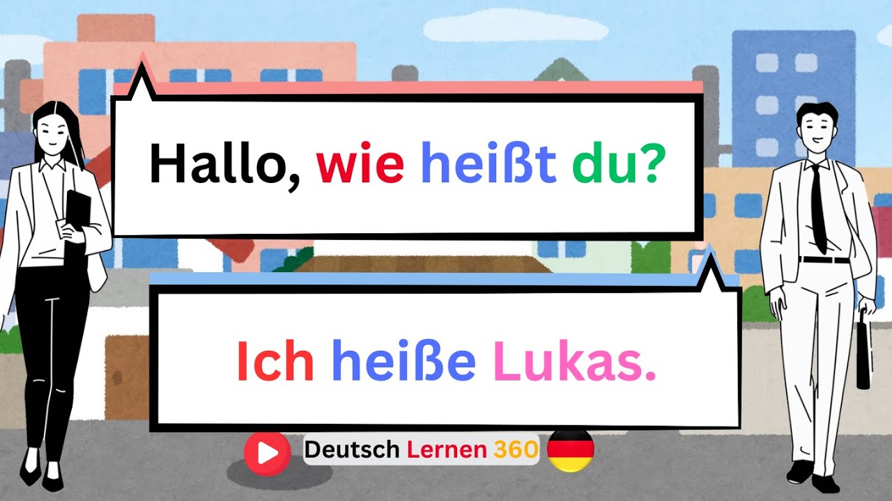 Deutsch f&uuml;r Anf&auml;nger &ndash; deutsch lernen durch dialog A1 | 200 Alltagsgespr&auml;che zum Kennenlernen mit en