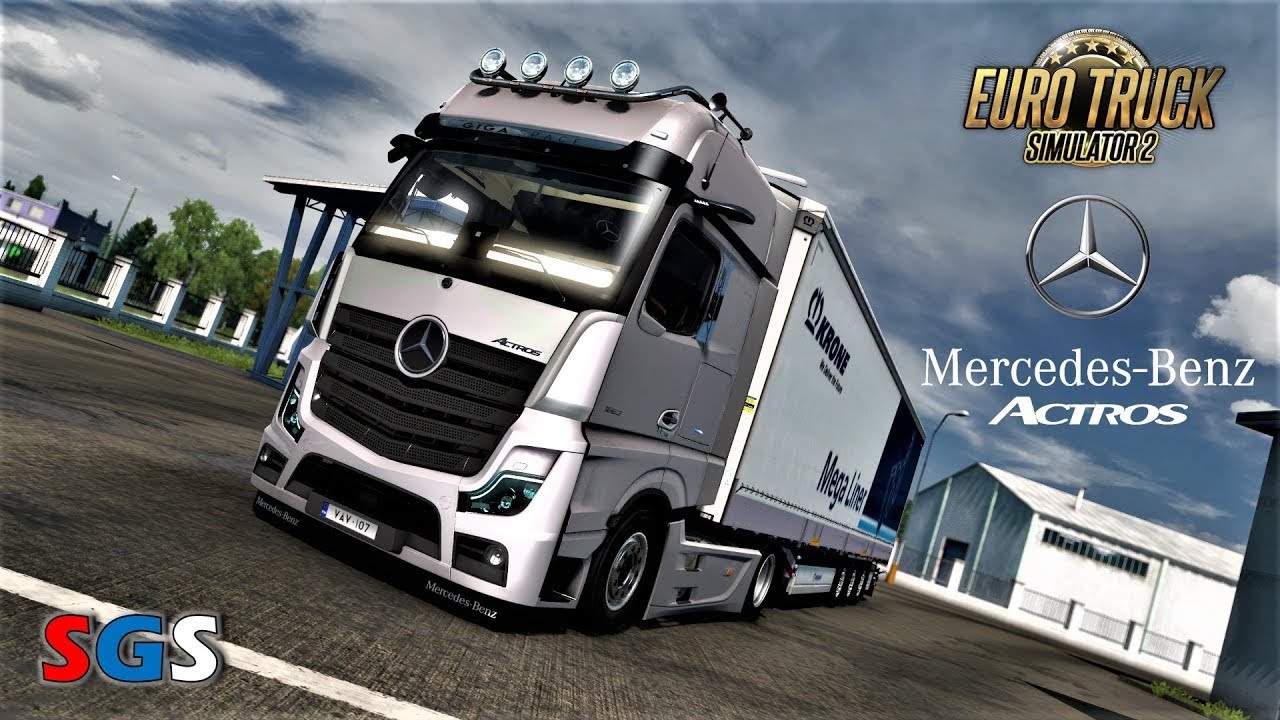 Mercedes Actros High Roof Sleeper (Cargo Drinks) Euro Truck Simulator 2