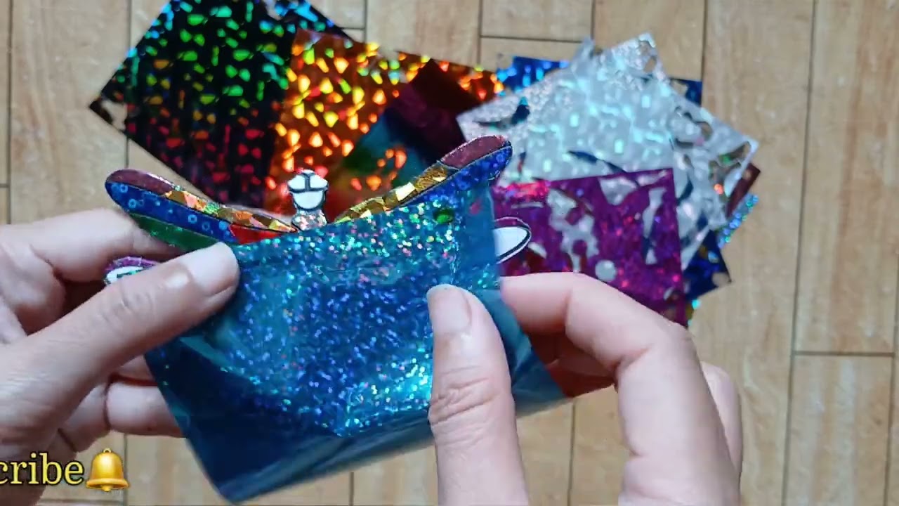 Menempel Foil Art Gambar Capung #dragonfly #foilpaper #foilart