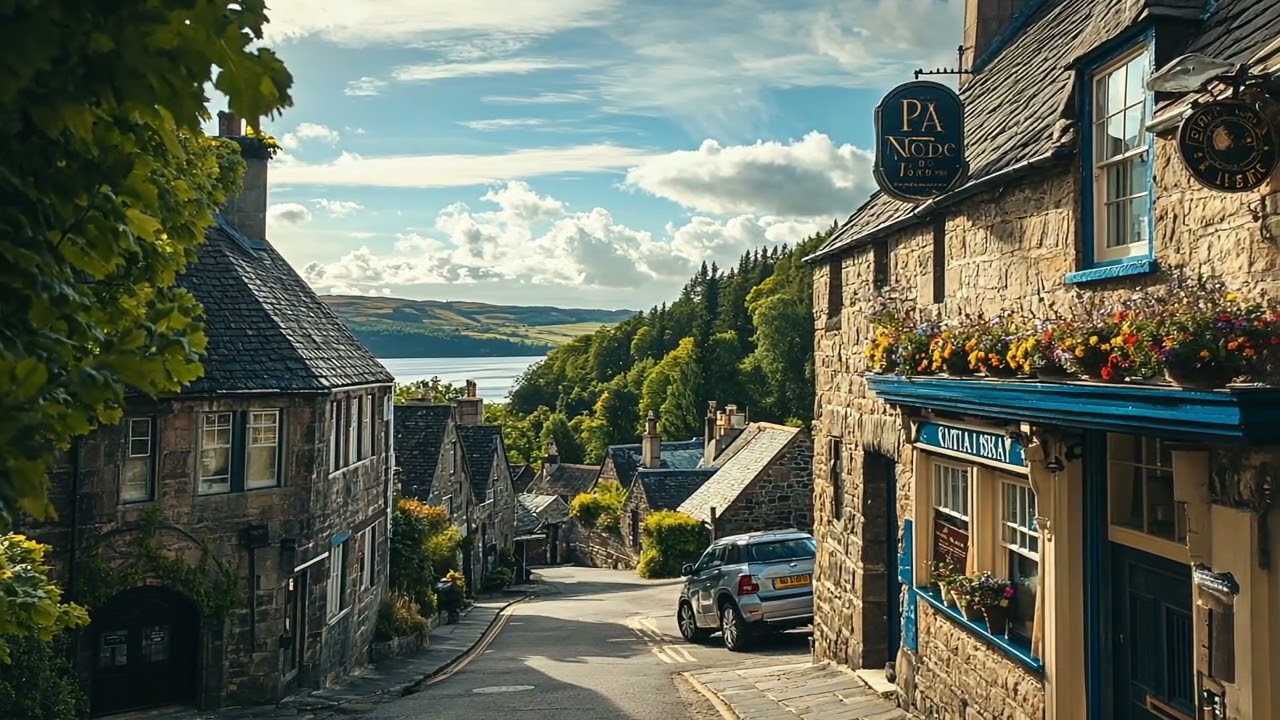 🏡 Relaxing Scottish Village Ambience | Peaceful Countryside Sounds | Tranquil Scotland Soundscape