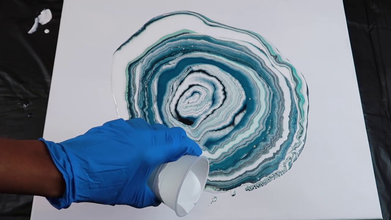 Acrylic Dirty Pour   Lots of Cells Without Silicone - No Floetrol
