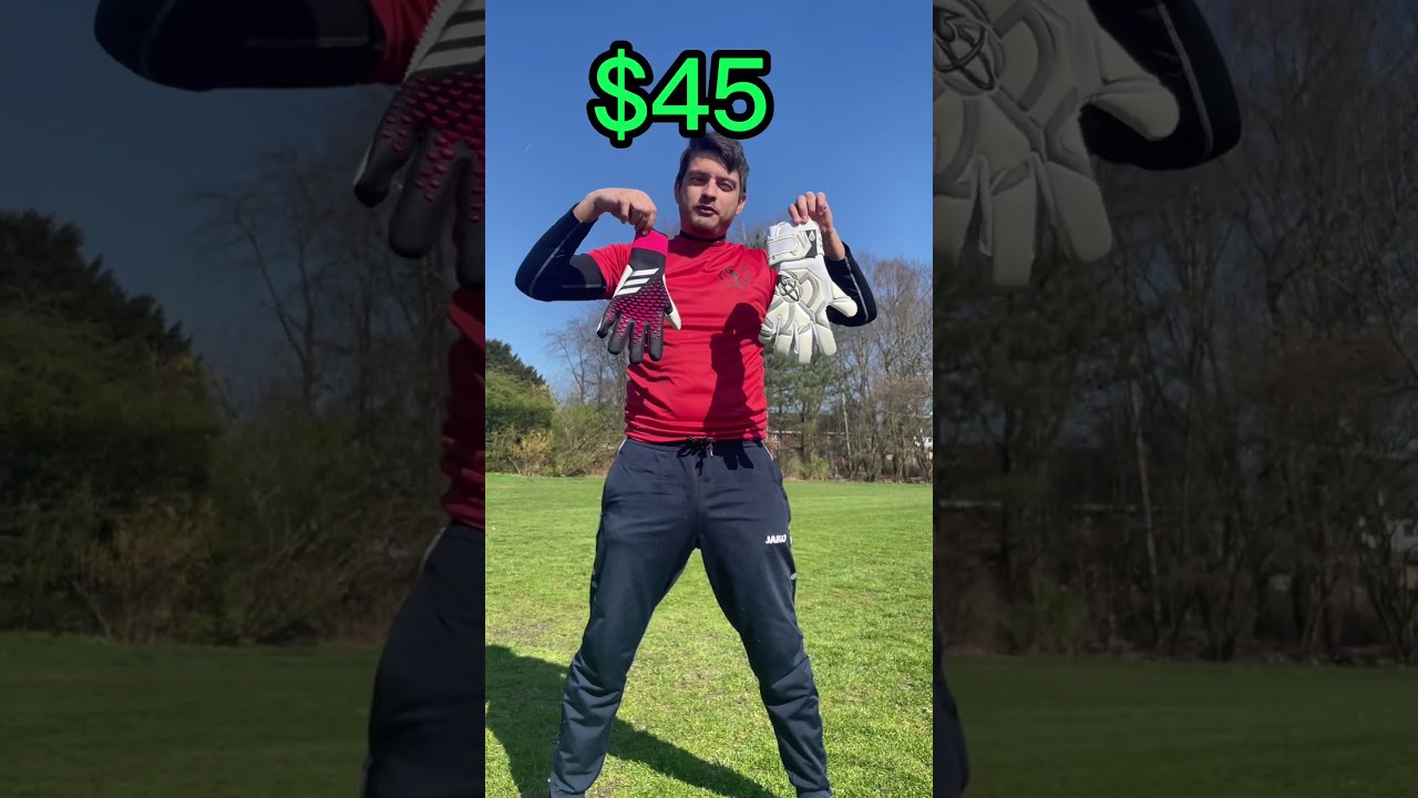 $45 vs $125 Goalkeeper gloves! #shorts