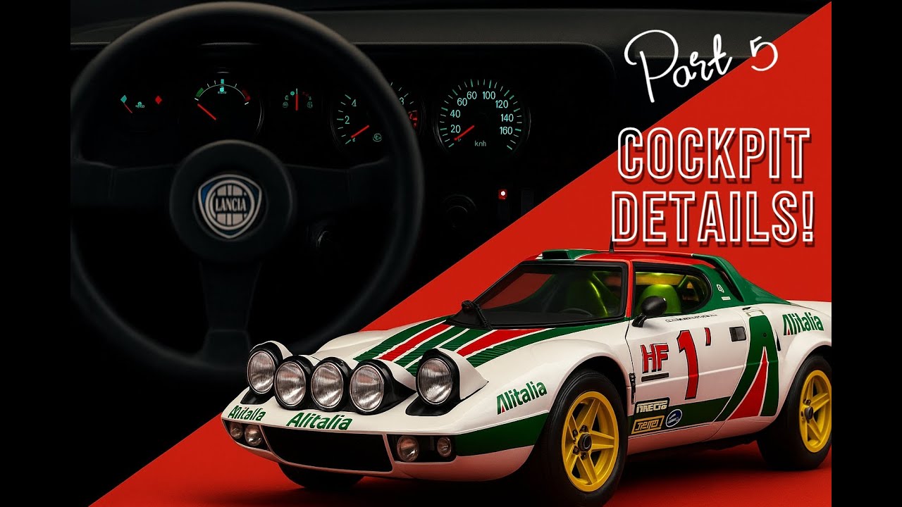 COCKPIT DETAILS! INTERIOR LIGHTING & WHEEL PAINTING — LANCIA STRATOS HF GR.4 ITALERI 1/12 (KIT 4714)