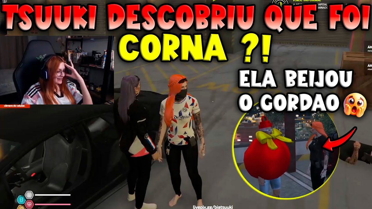 TSUUKI DESCOBRIU QUE TA SENDO CORNA + BEIJOU O GORDÃO 🔥😍🤣 - KOGA GTA RP CLIPS