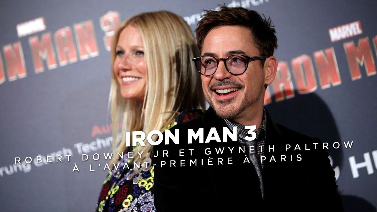 Iron Man 3 : Robert Downey Jr et Gwyneth Paltrow à Paris