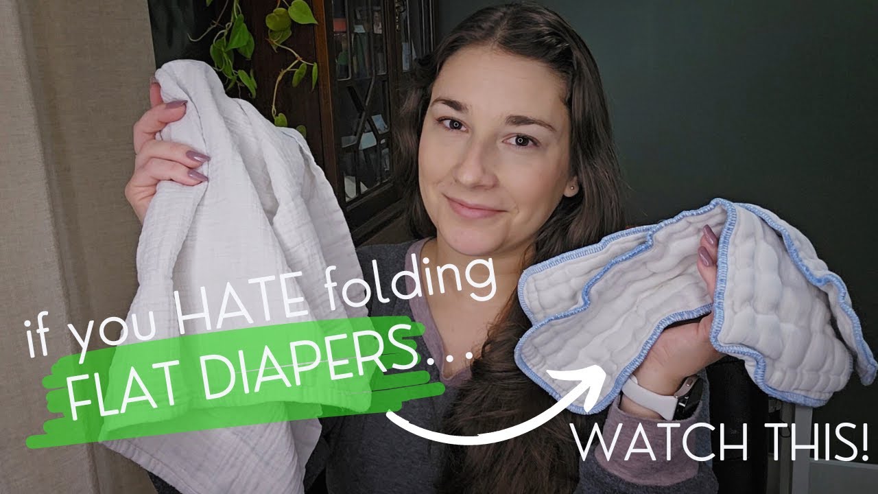 If You Hate Folding Flat Diapers... Watch This | Natural Fiber, Affordable Cloth Diaper Inserts GMD