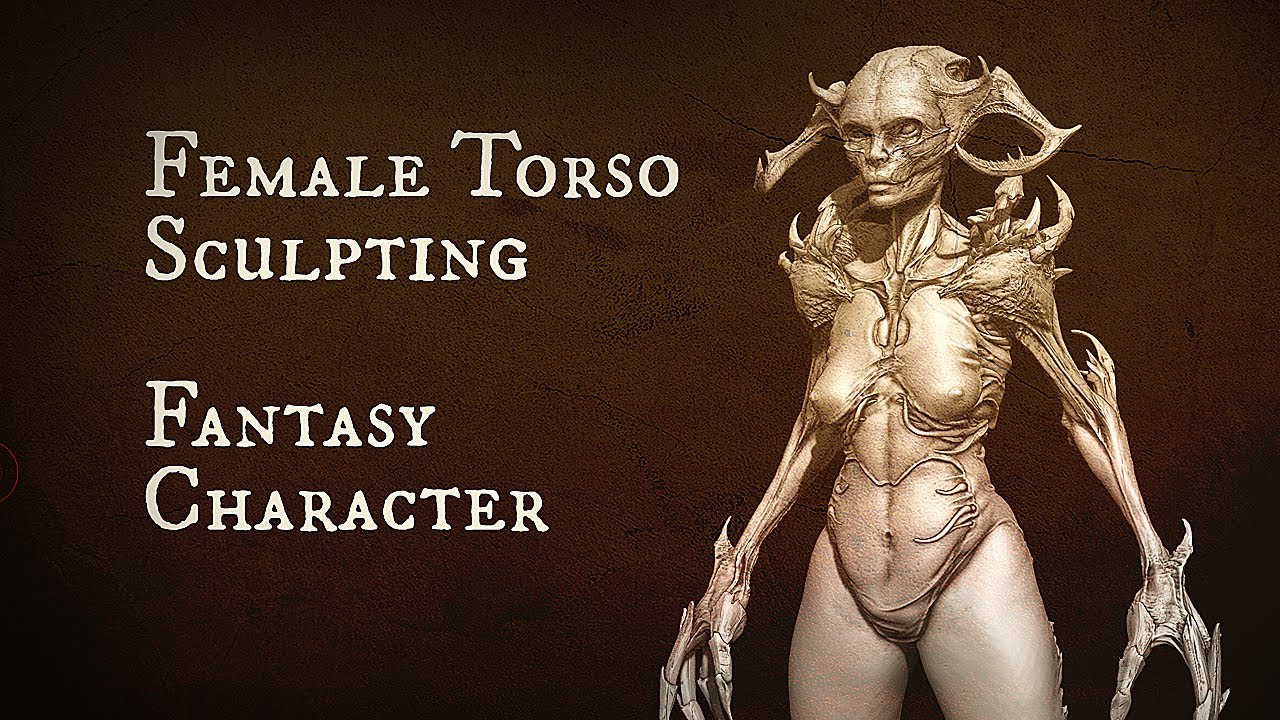Female Character Torso Sculpting in Zbrush 01