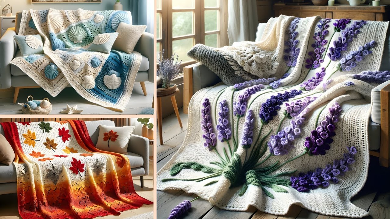 I Fell In love with these Crochet/knitting blanket designs | New Blanket ideas #knitting #crochet