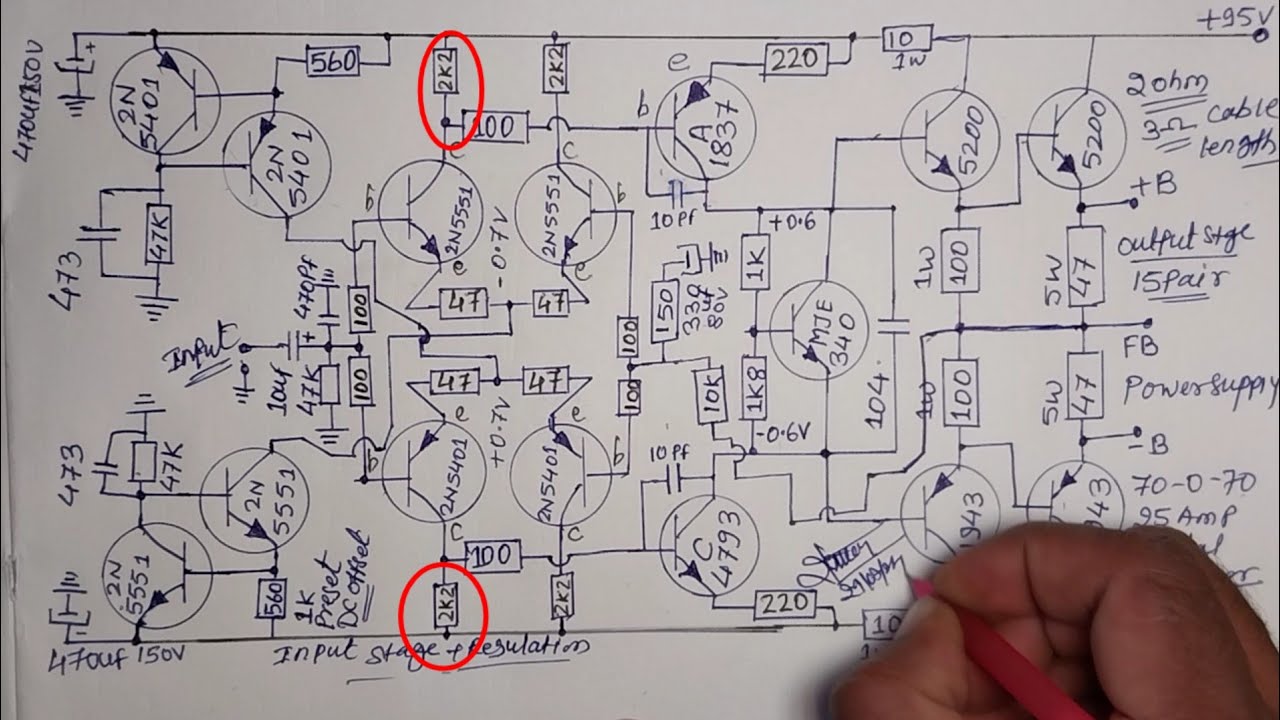 1500w Audio Yiroshi circuit diagram study