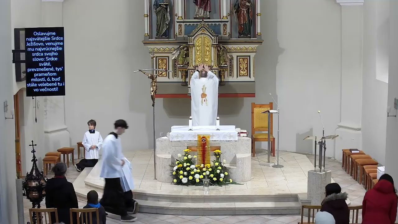 sv. omša, 6.2.2026,  18:00  prvý piatok