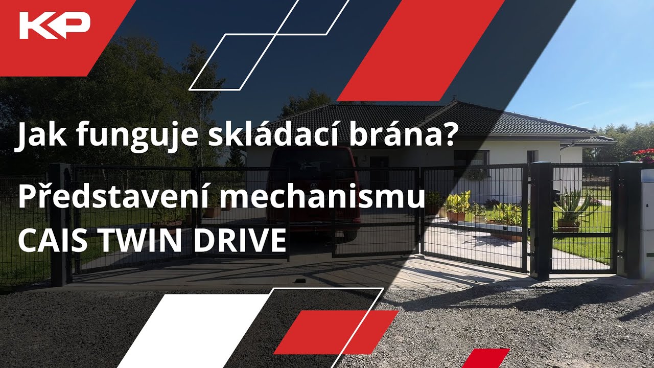 Jak funguje skládací brána? Představení mechanismu CAIS TWIN DRIVE | KovoPolotovary.cz