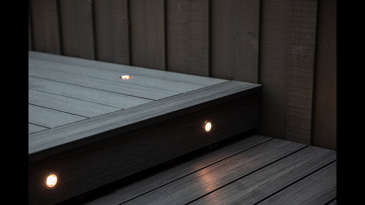 How to install deck lights in your Ekodeck composite decking using Holman deck lights