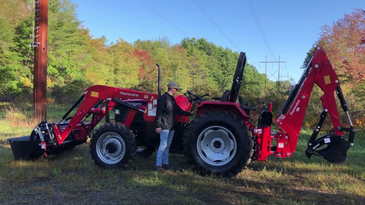 Mahindra 5555 Tractor w/ Loader &  All NEW 85B 11ft Backhoe - Full Walkthru