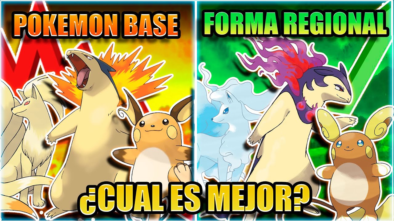 TODOS LOS POKEMON VS SUS FORMAS REGIONALES