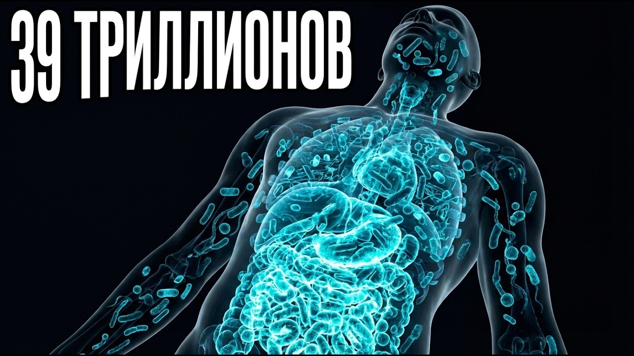 Ты — не один организм. Ты — экосистема из 39 триллионов жителей.