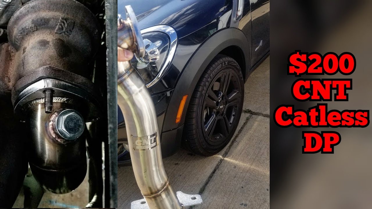 Mini Cooper S Catless Downpipe Install & Sounds