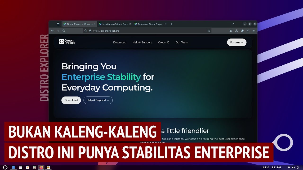 Distro Linux Sehari-hari Dengan Kestabilan Enterprise: Oreon Project