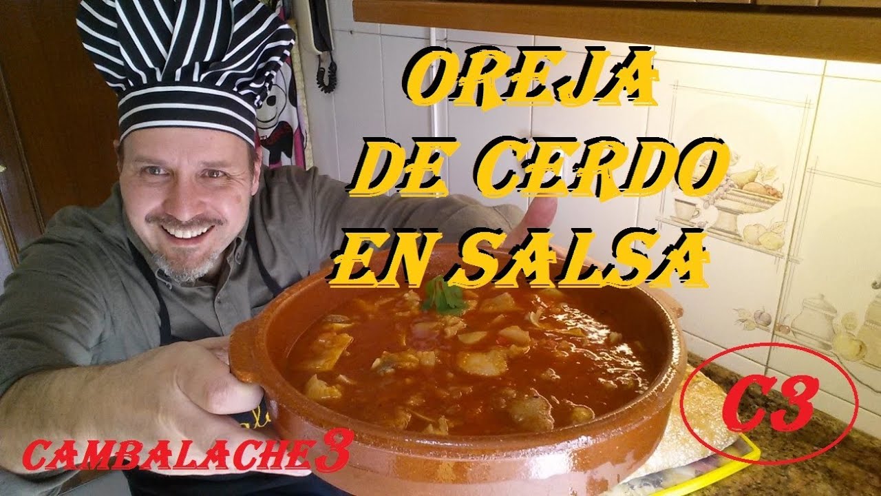OREJA DE CERDO EN SALSA