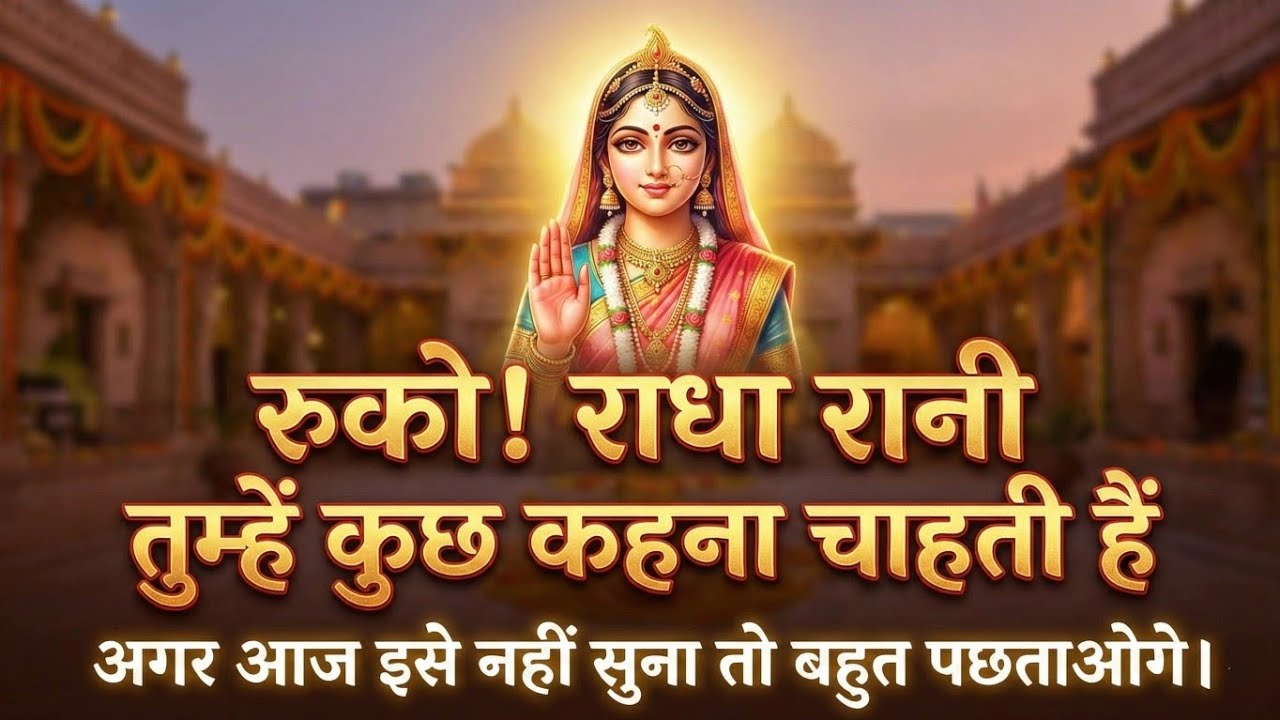 रुको ! राधा रानी तुम्हें कुछ कहना चाहती हैं | Radharani ka ashirwad⁩ #motivation #maa