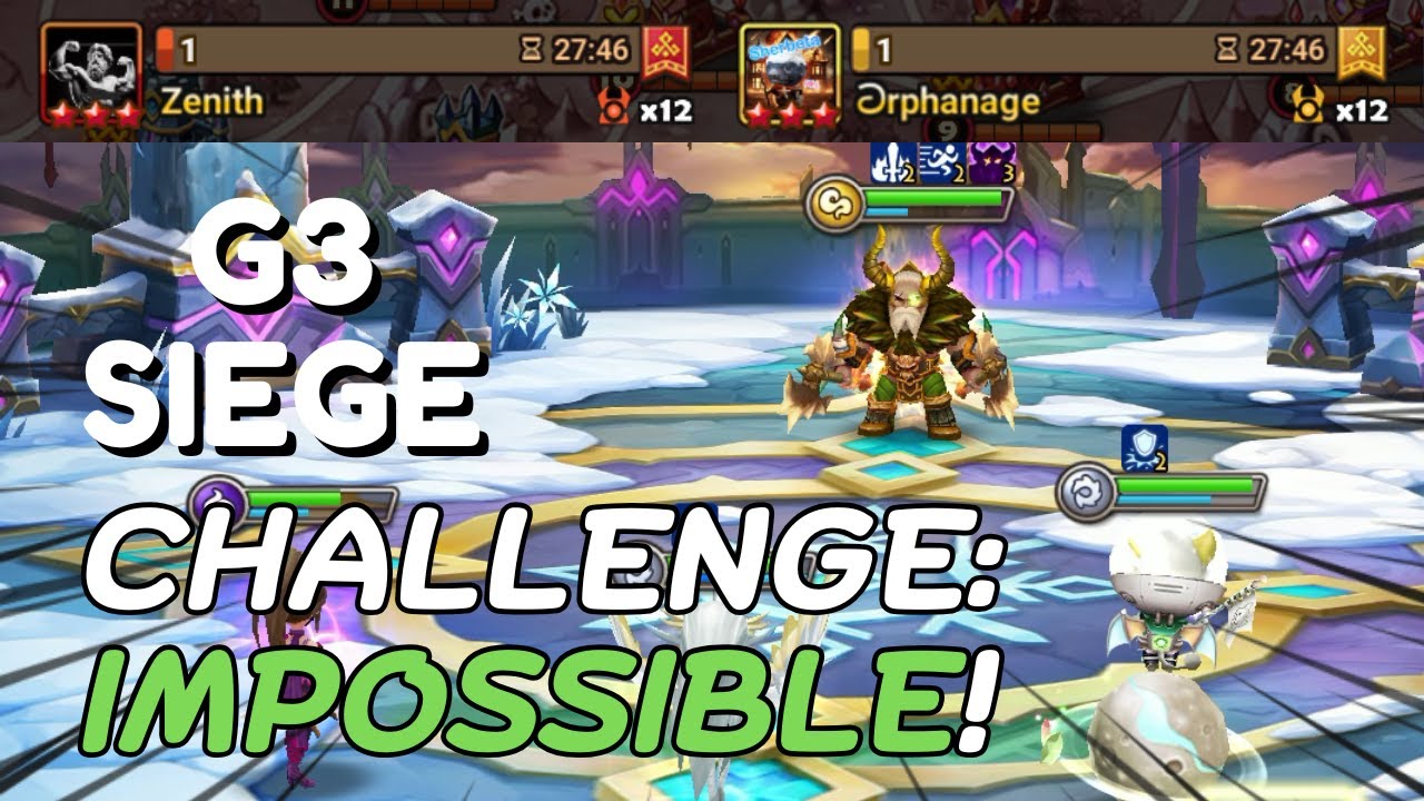 G3 SIEGE : Zenith / ටrphanage - Try Not To Get Soloed By Hraesvelg! - Summoners War