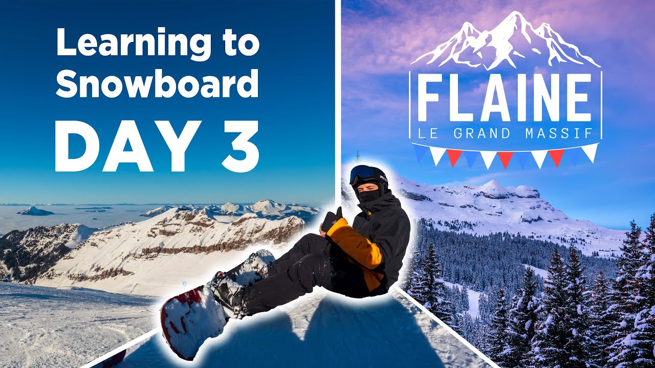 Blue Bird skies and PERFECT snowboarding weather | FLAINE 2024 // Day 3