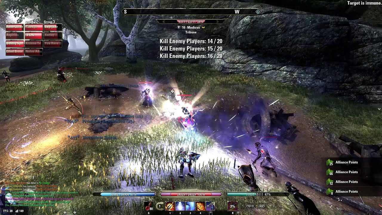 ESO PVP | PC-EU | Astrum | Double Zergbomb (10 vs. MANY)