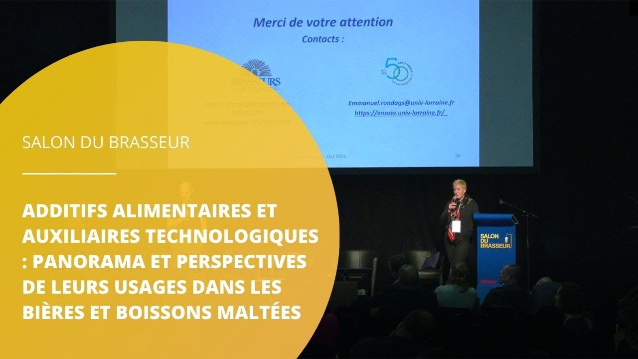 [REPLAY] Additifs alimentaires et auxiliaires technologiques : panorama et perspectives.
