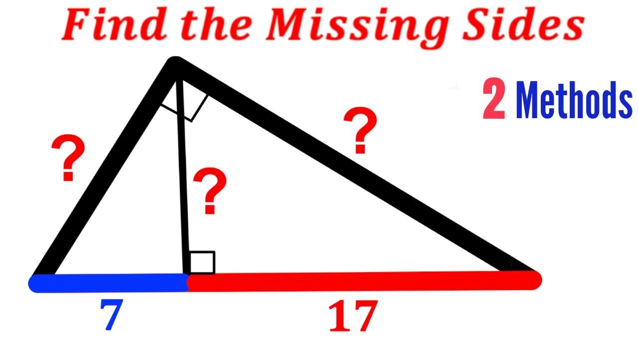 Сможете ли вы найти все недостающие длины сторон? | (Два метода) |#математика #математика | #геом...