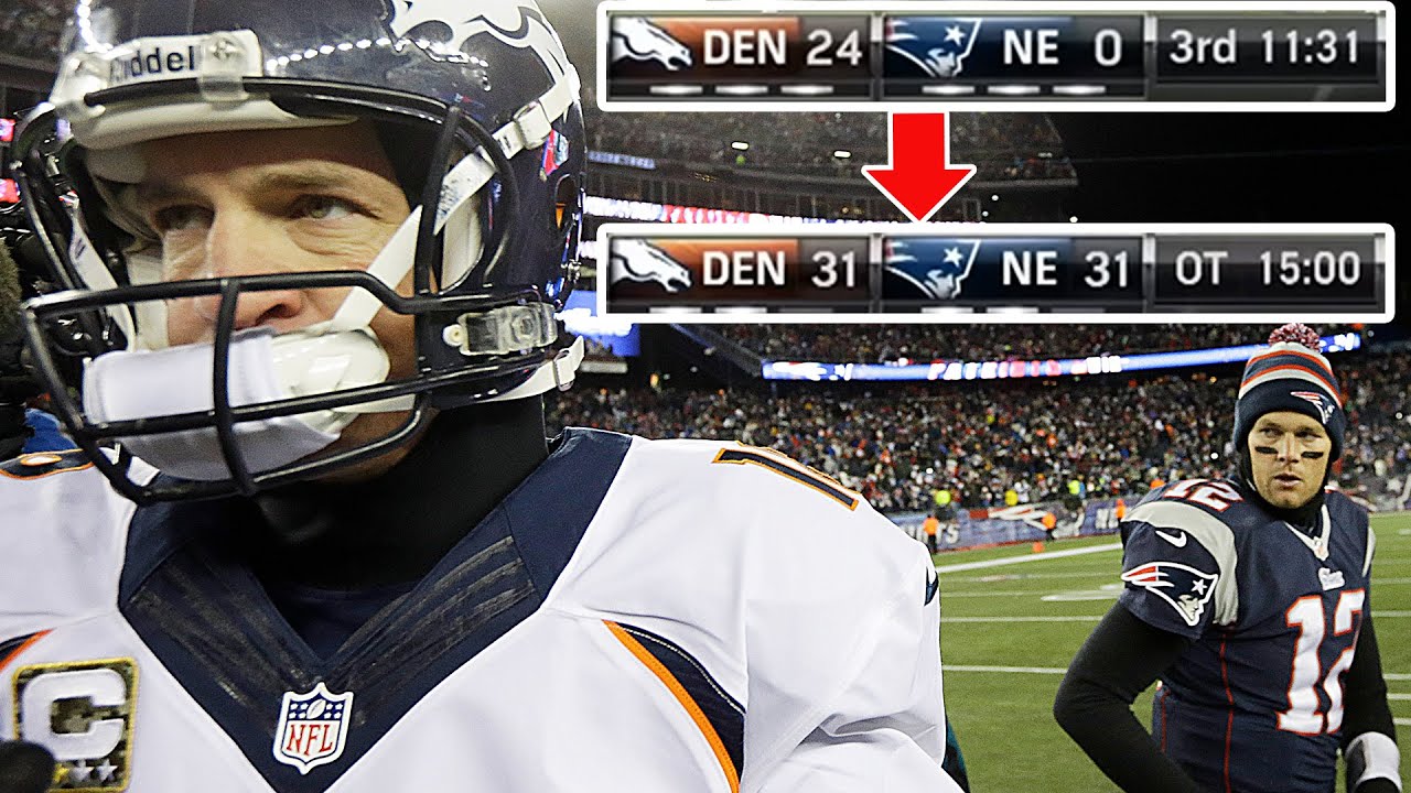 Brady vs Manning EPIC 24-0 Comeback! | 