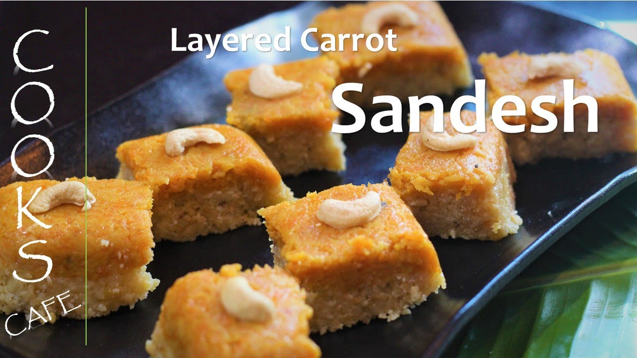 Layered Carrot Sandesh Recipe | Sandesh Recipe | Homemade Easy Sandesh #sandeshrecipe #sandesh