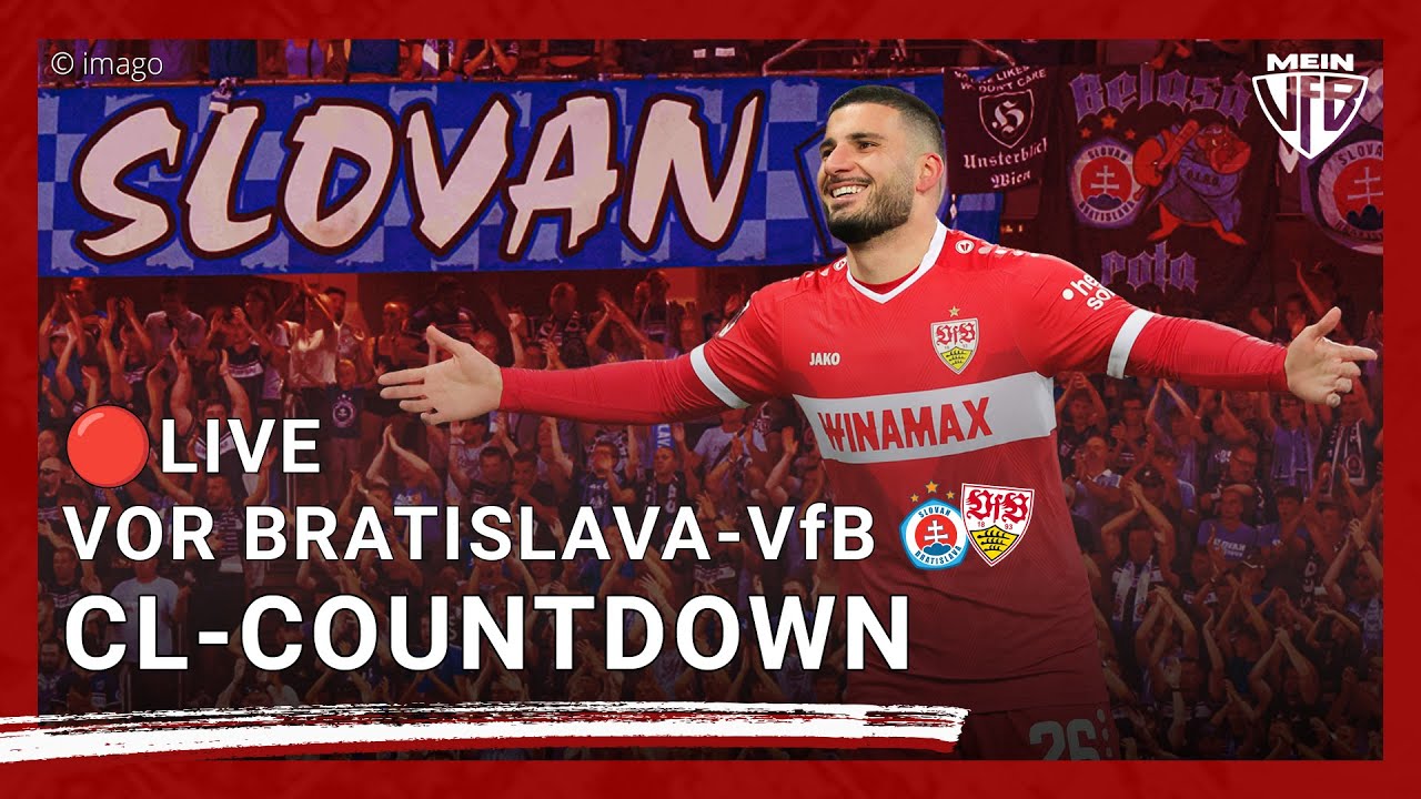 🔴 ŠK Slovan Bratislava - VfB Stuttgart  – LIVE Countdown zur Champions League #UCL