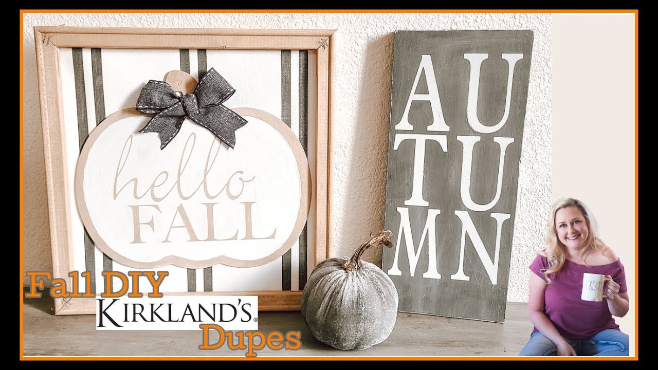 Fall DIY Kirkland Dupes | Lisa's of YouTube | Dollar Tree DIYs
