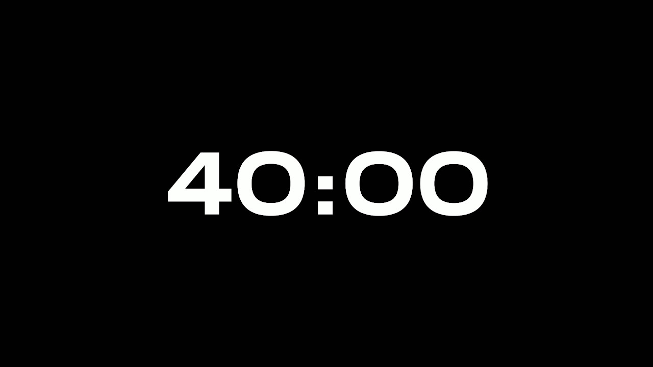 40 Minute Timer | Timecraft