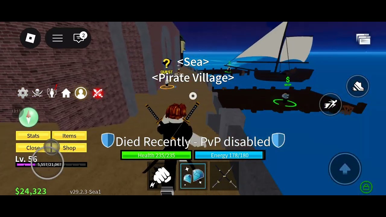 Try to defeat Chef in Pirate Village in Blox Fruit.