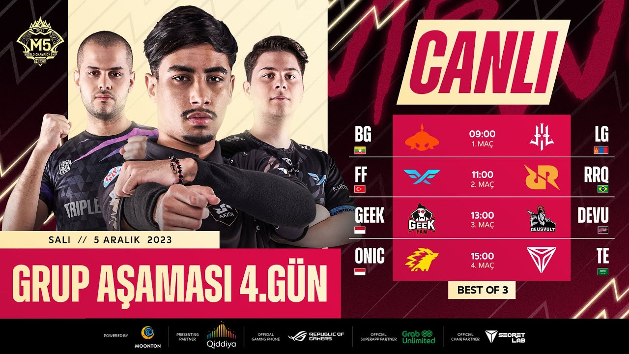 CANLI | 4. GÜN | M5 Dünya Şampiyonası Grup Aşaması | (TR)