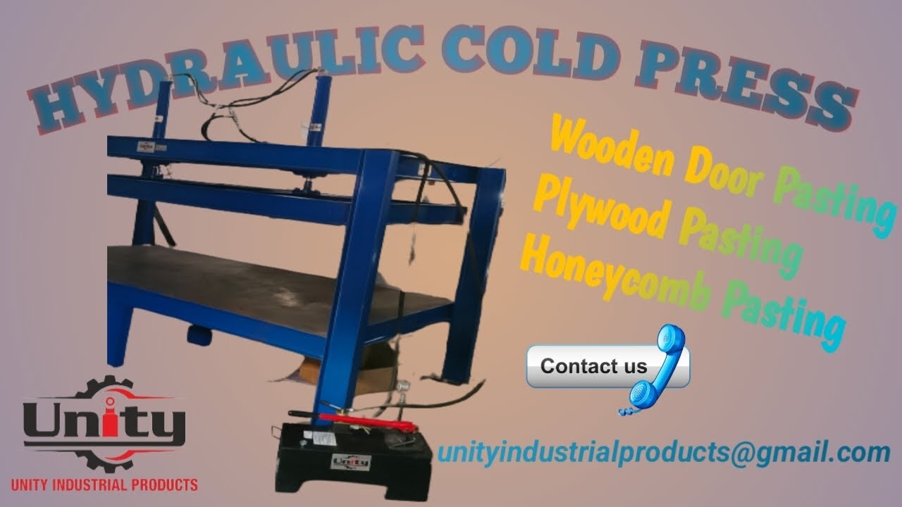 HYDRAULIC PLYWOOD DOOR MAKING PRESS MACHINE #hydraulicpressmachine #hydraulicpress