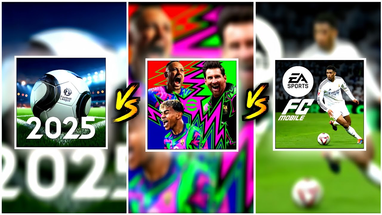 FL 2025 vs eFOOTBALL vs FCMOBILE- GAMES FULL COMPARISON 