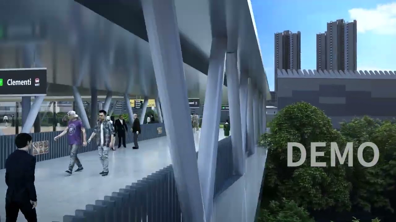 Alternate Cross Island Line 2 (CRL2) Clementi station flythrough