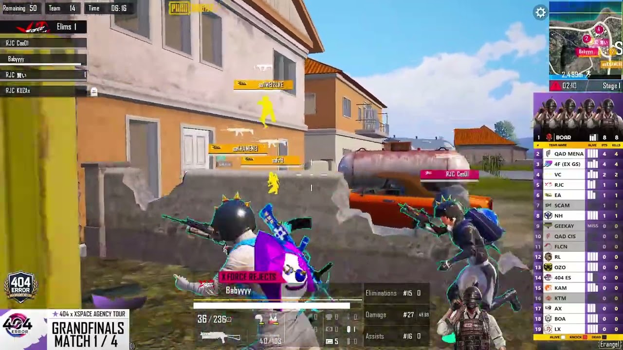 [EN] 404 ERROR x XSPACE AGENCY TOURNAMENT PUBGM | GRANDFINALS | #pubgmobile  #pubgtournament #live