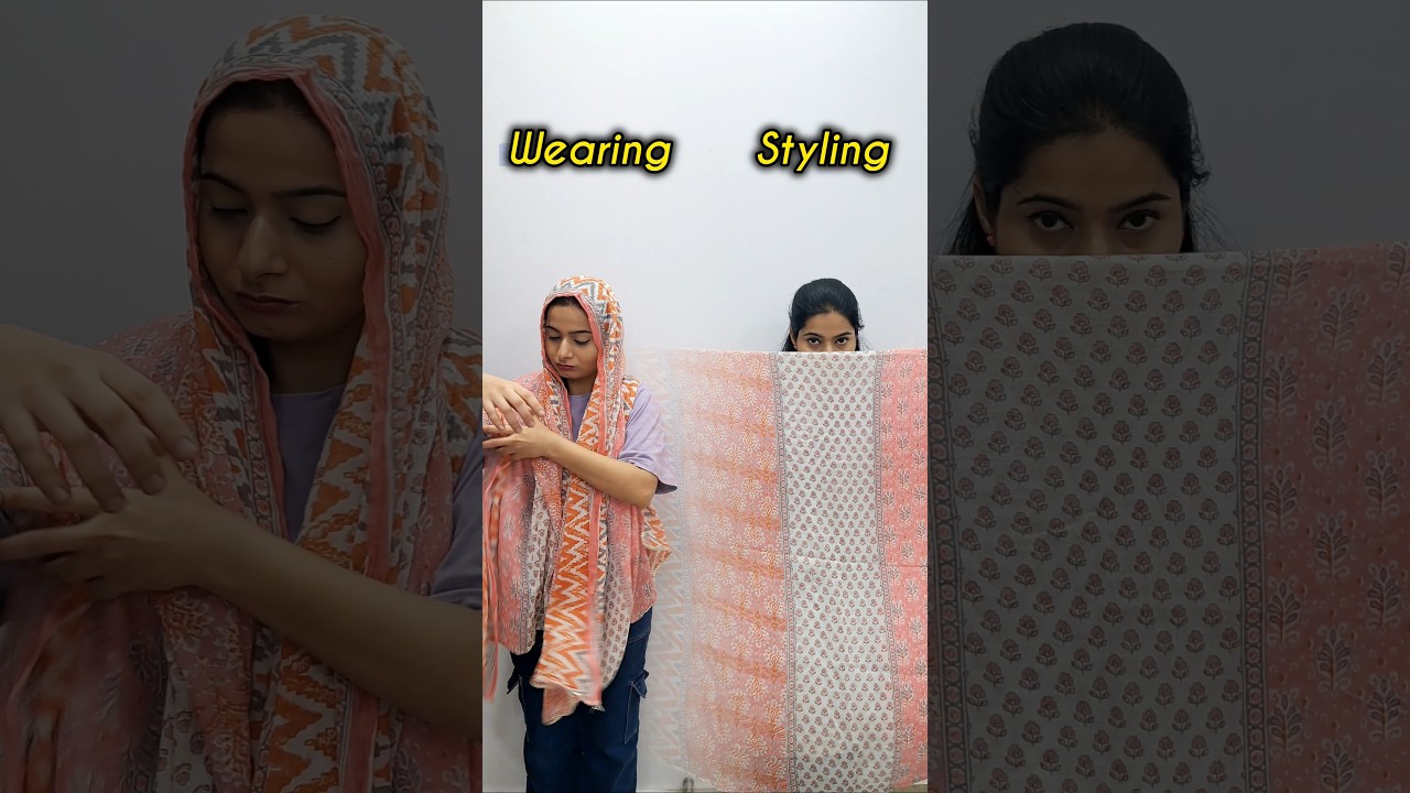 Face cover scarf hack 😍 